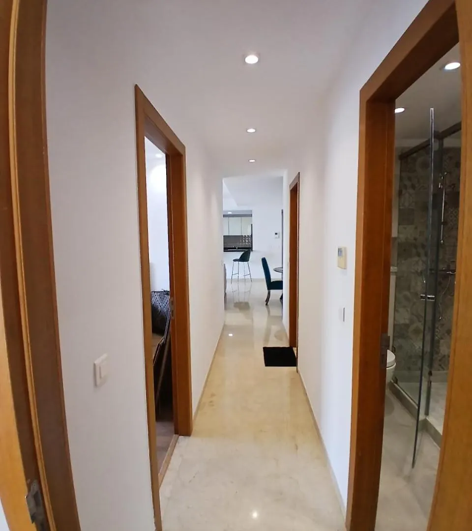 Spacieux Appartement Moderne A Casablanca Finance City Vue Panoramique Parking Fibre Optique 0*,